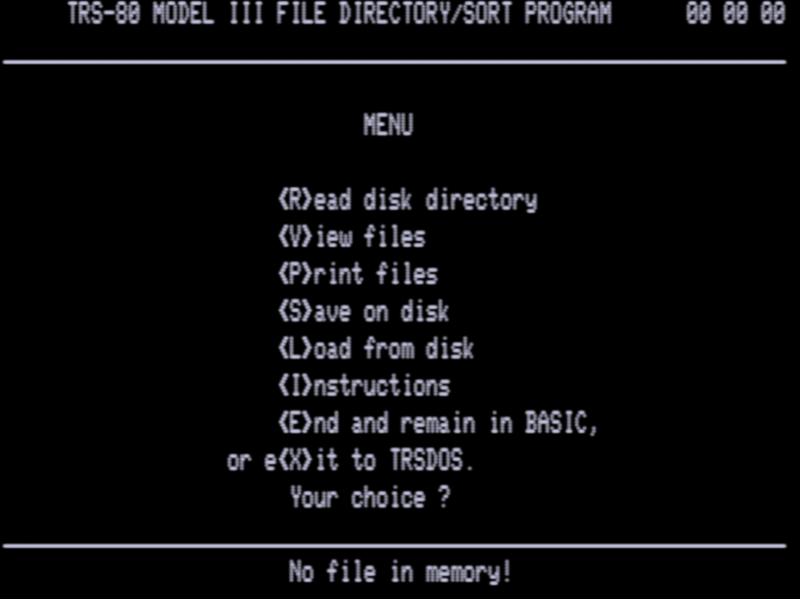 Screen shot